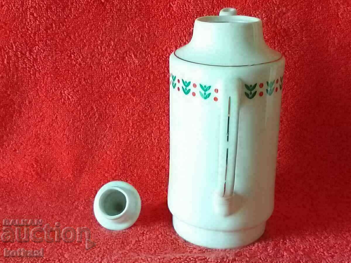 Delivery of Old Bulgarian porcelain pot jug gilding marked