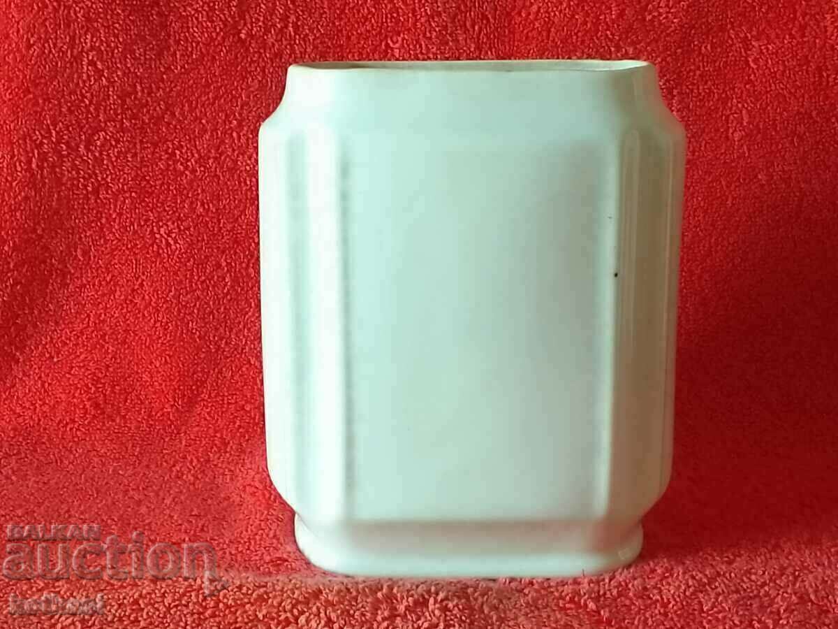 Auction Old Bulgarian porcelain pot Coffee jar gilding Auction Old Bulgarian porcelain pot Coffee jar gilding