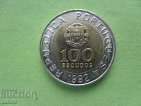 100 ескудо 1992 г. Португалия