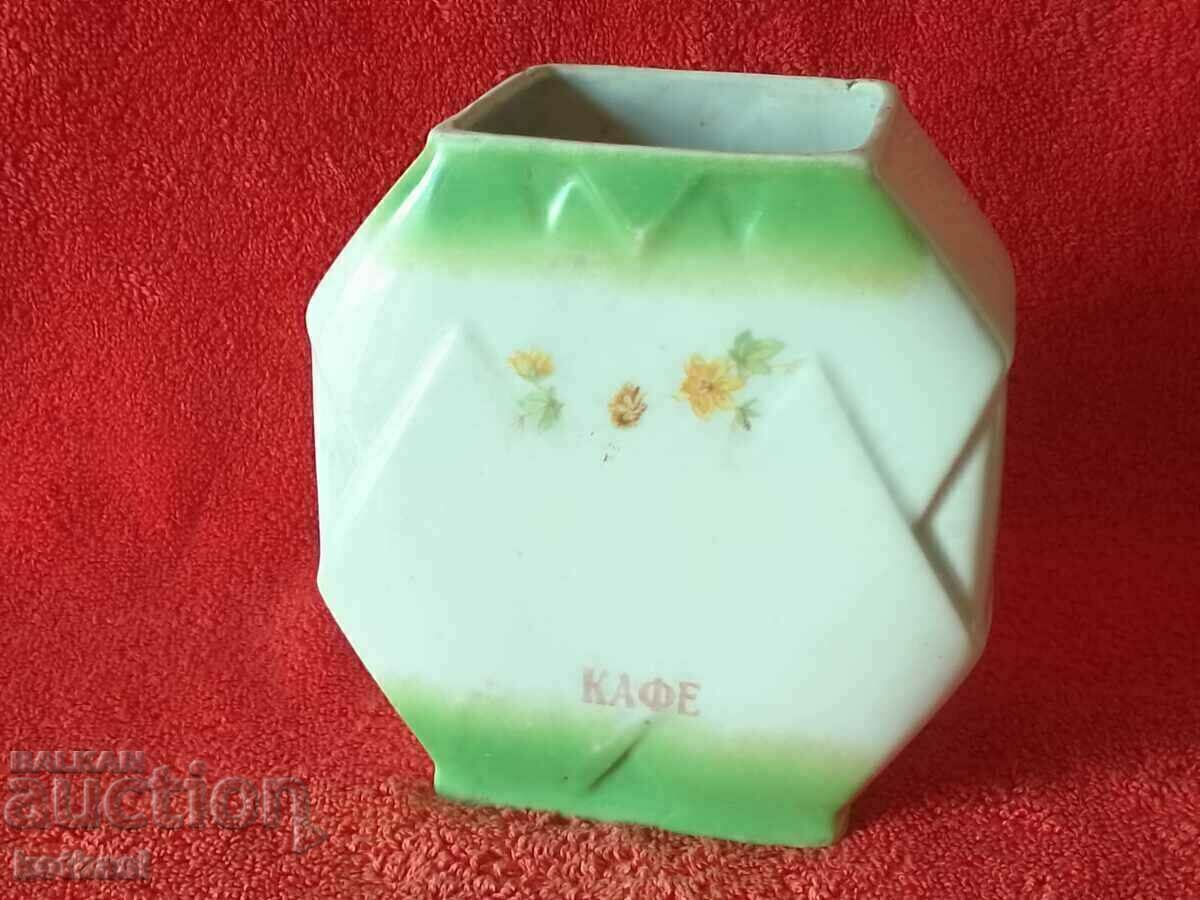 Old Bulgarian porcelain pot Coffee jar - 7 Old Bulgarian porcelain pot Coffee jar - 7