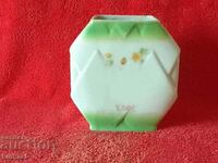 Παλιό βουλγαρικό πορσελάνινο δοχείο Βάζο καφέ