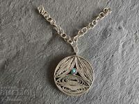 Necklace medallion filigree 18.04.2024