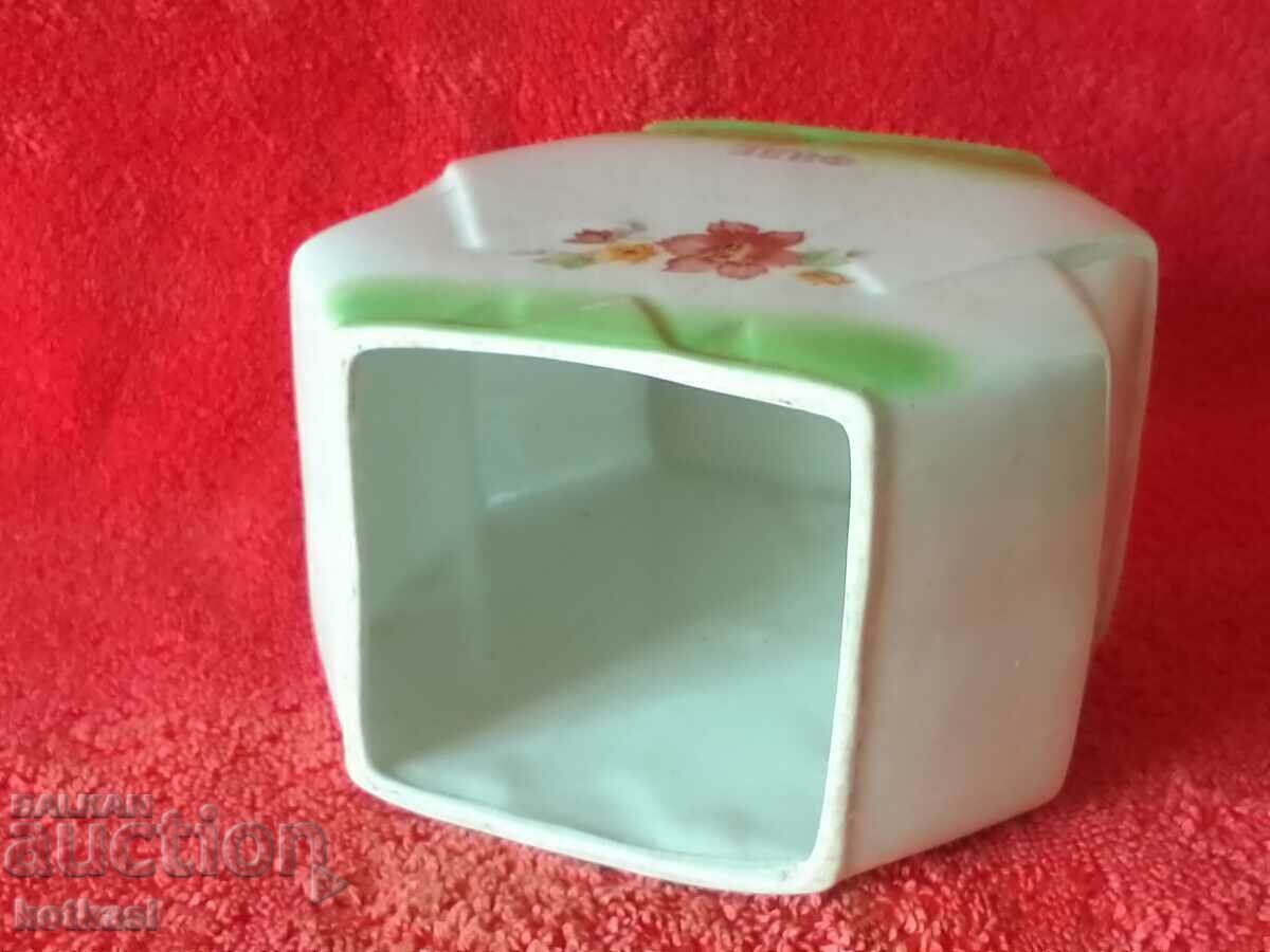 Old Bulgarian porcelain dish Jar for Fide - 5 Old Bulgarian porcelain dish Jar for Fide - 5