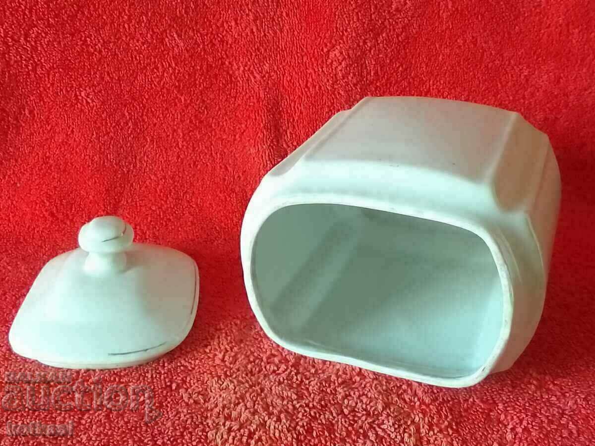 Vas vechi bulgar de portelan Borcan pentru aurire Gris - 5 Vas vechi bulgar de portelan Borcan pentru aurire Gris - 5