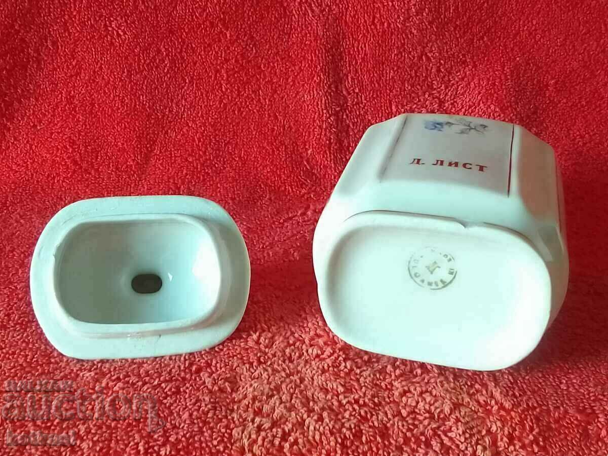 Old Bulgarian porcelain vessel Jar for D. leaf gilding - 6 Old Bulgarian porcelain vessel Jar for D. leaf gilding - 6