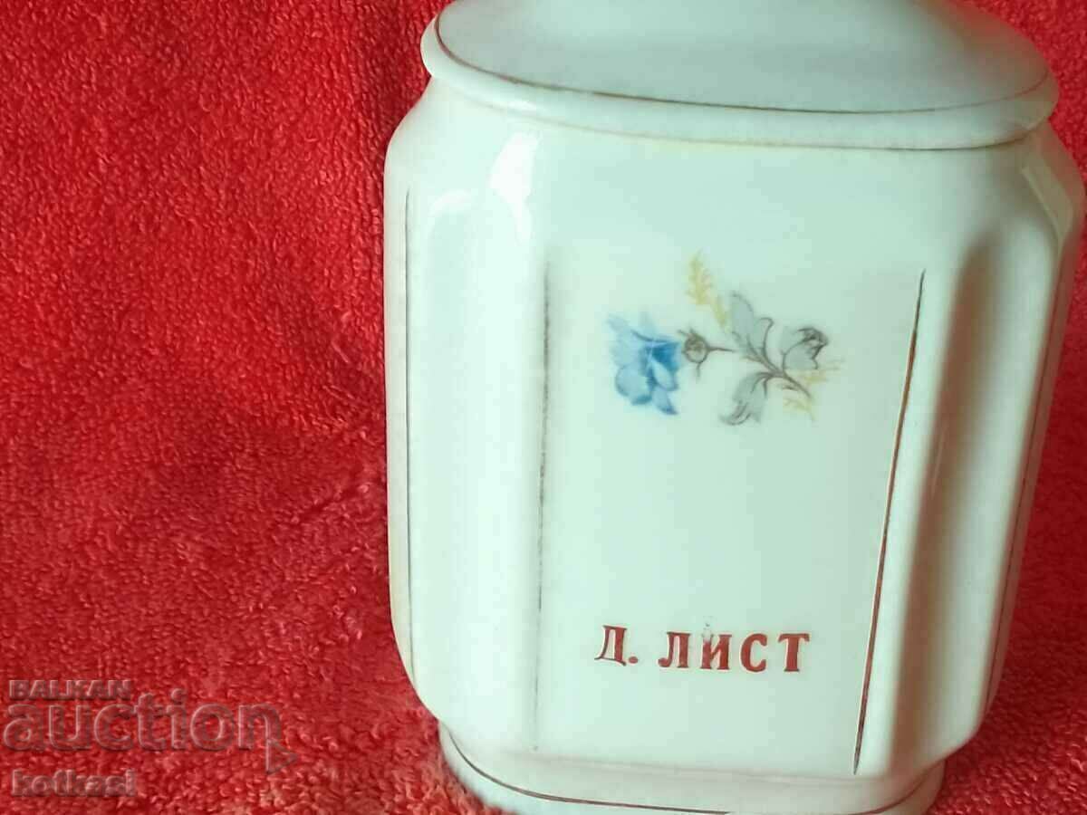 Old Bulgarian porcelain vessel Jar for D. leaf gilding - 7 Old Bulgarian porcelain vessel Jar for D. leaf gilding - 7