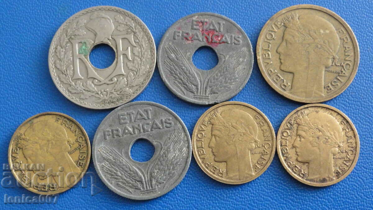 France 1932-42 - Coins (7 pieces) - 5