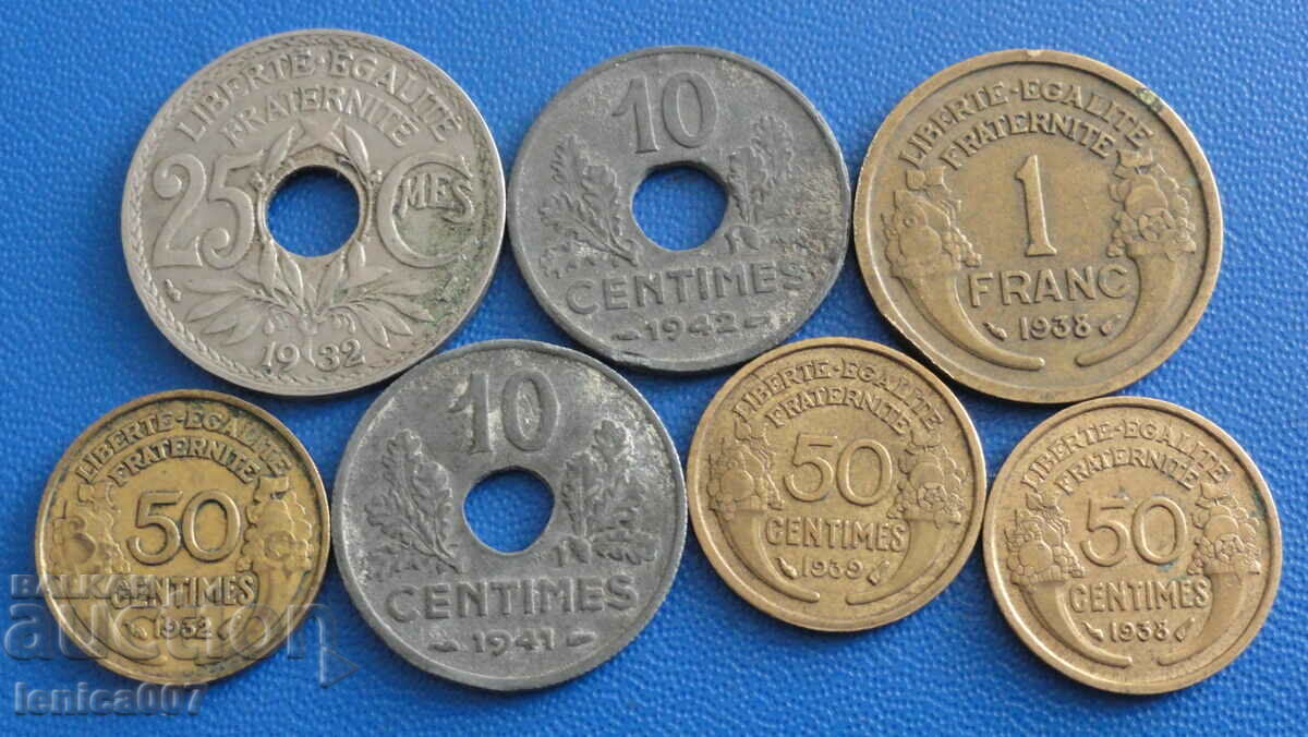 France 1932-42 - Coins (7 pieces) - 6