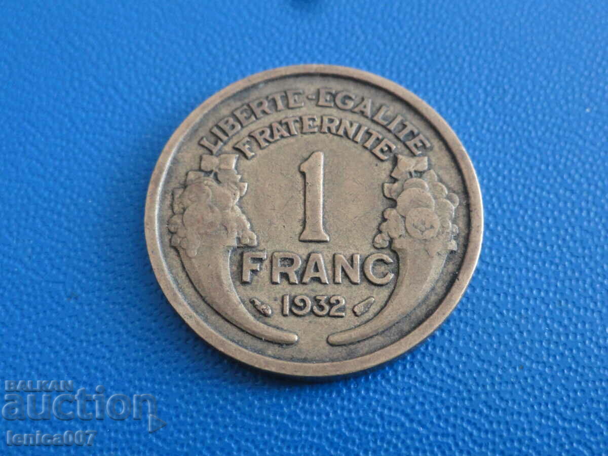 Delivery of France 1932 - 1 franc