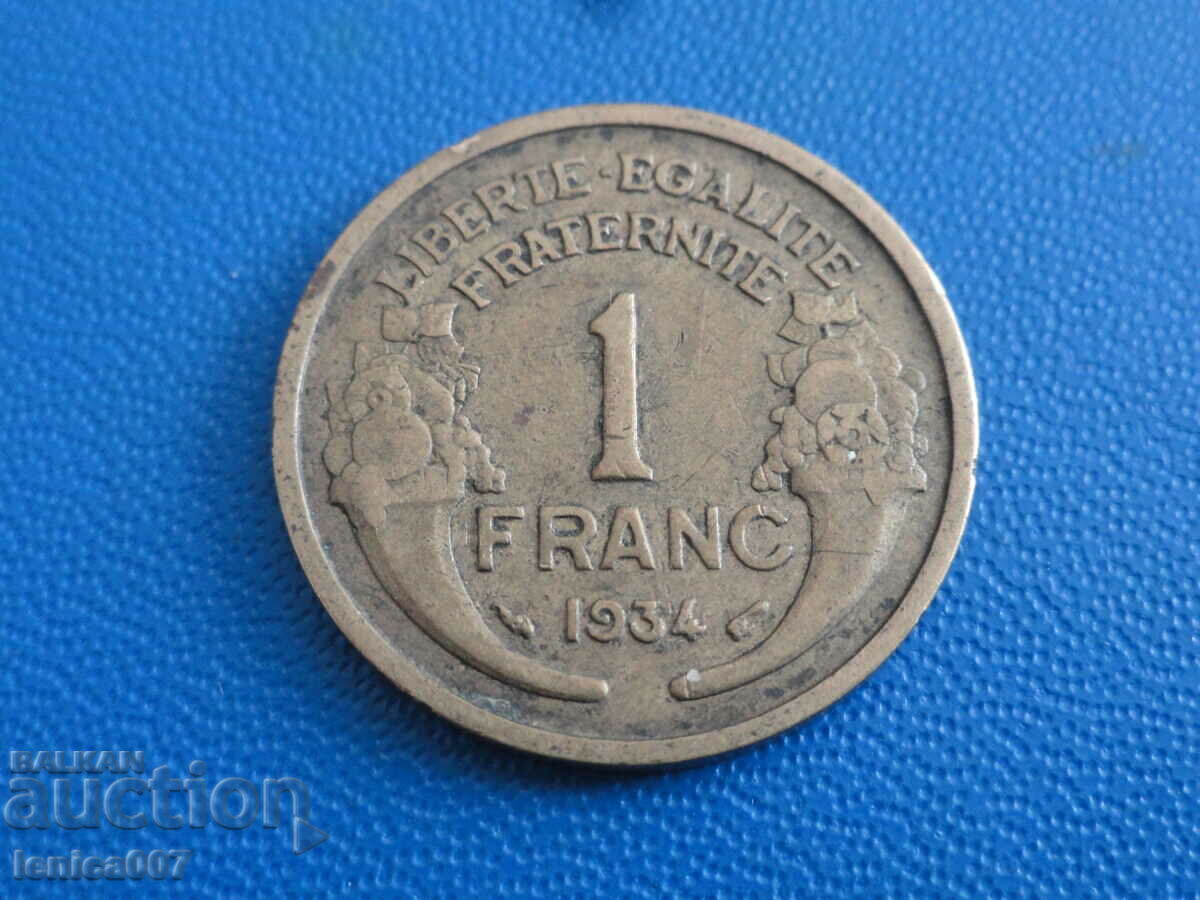 Παράδοση Γαλλία 1934 - 1 φράγκο