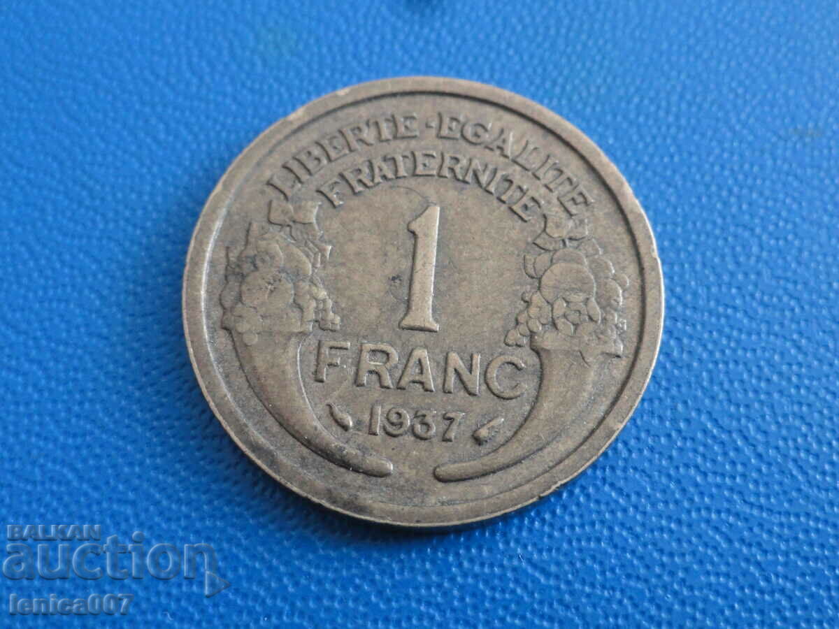 Delivery of France 1937 - 1 franc