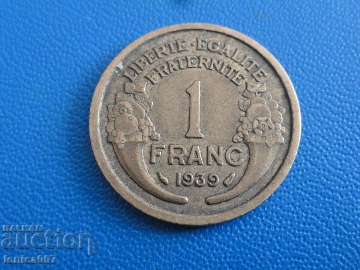 Delivery of France 1939 - 1 franc Delivery of France 1939 - 1 franc