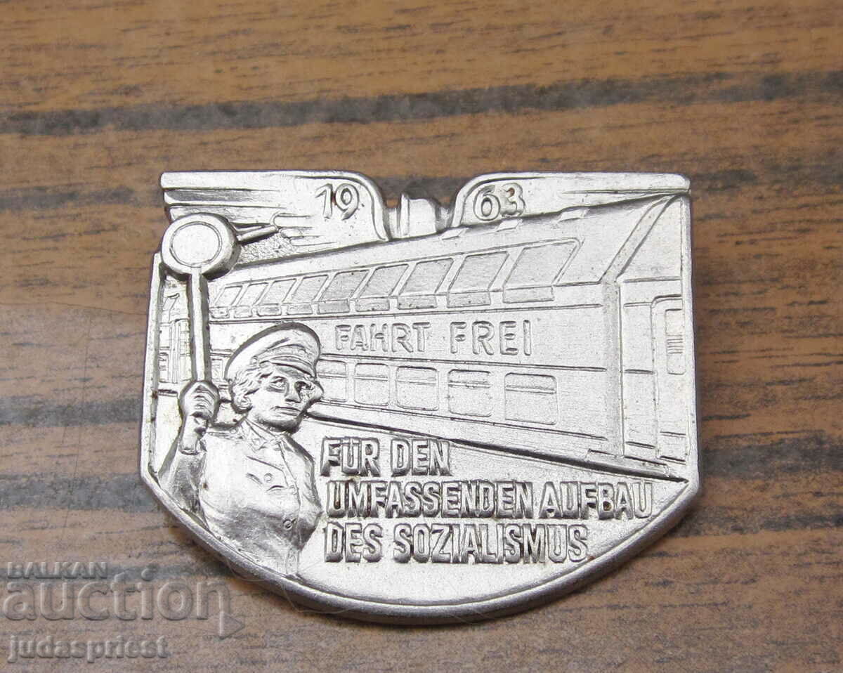 значка Германски железници железничарски знак 1963 година