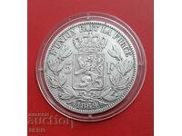 Belgium-5 francs 1869