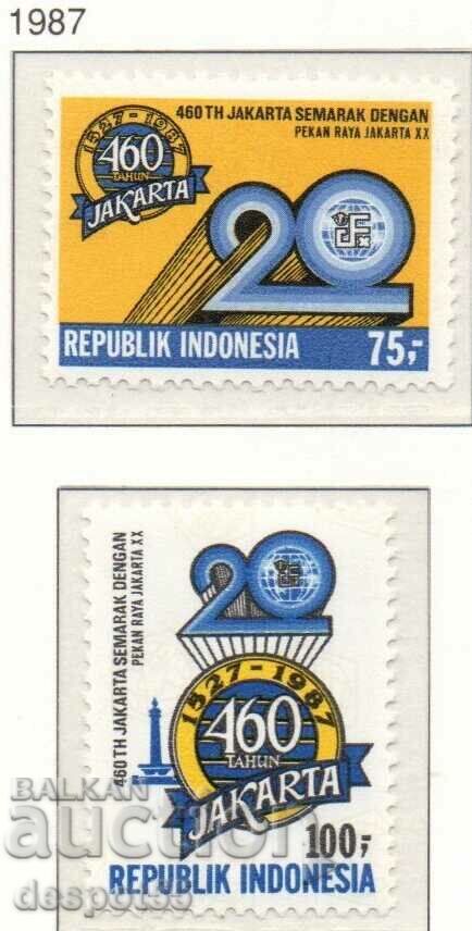 1987. Indonesia. Anniversaries related to the capital Jakarta.