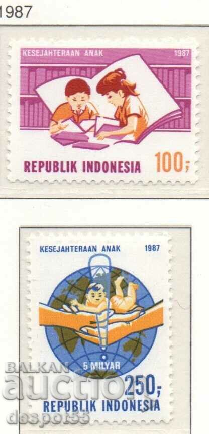 1987. Ινδονησία. ΗΜΕΡΑ του ΠΑΙΔΙΟΥ.