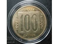 100 de dinari 1988