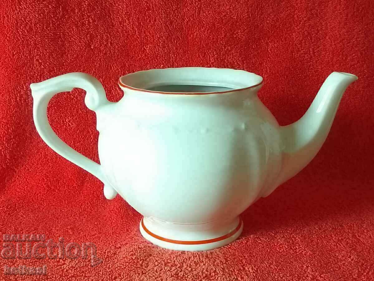 Auction  Old soc porcelain jug teapot marked