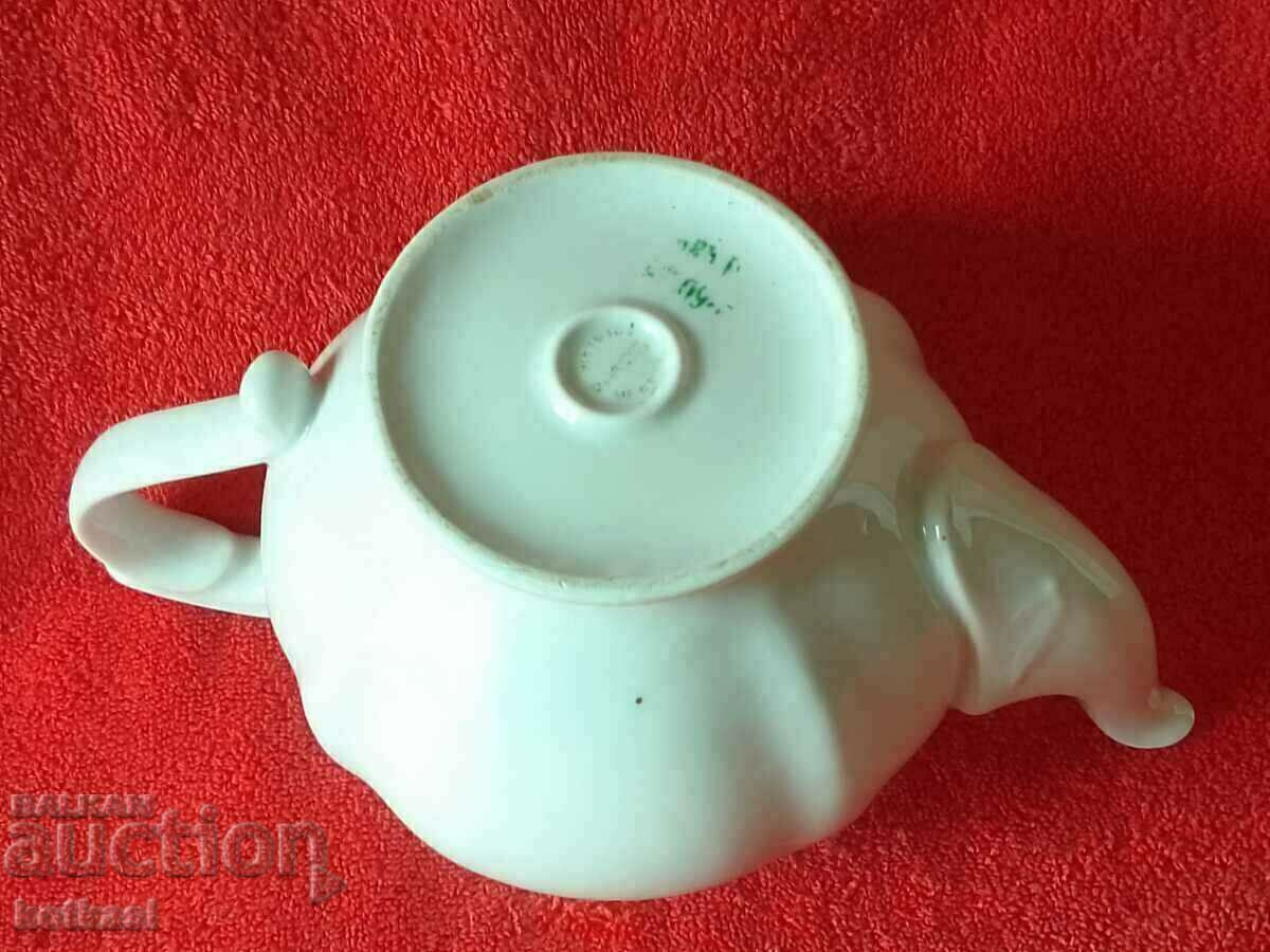 Ceainic vechi de porțelan soc marcat - 6 Ceainic vechi de porțelan soc marcat - 6