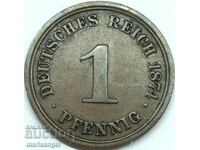 1 pfennig 1874 Γερμανία Α - Βερολίνο