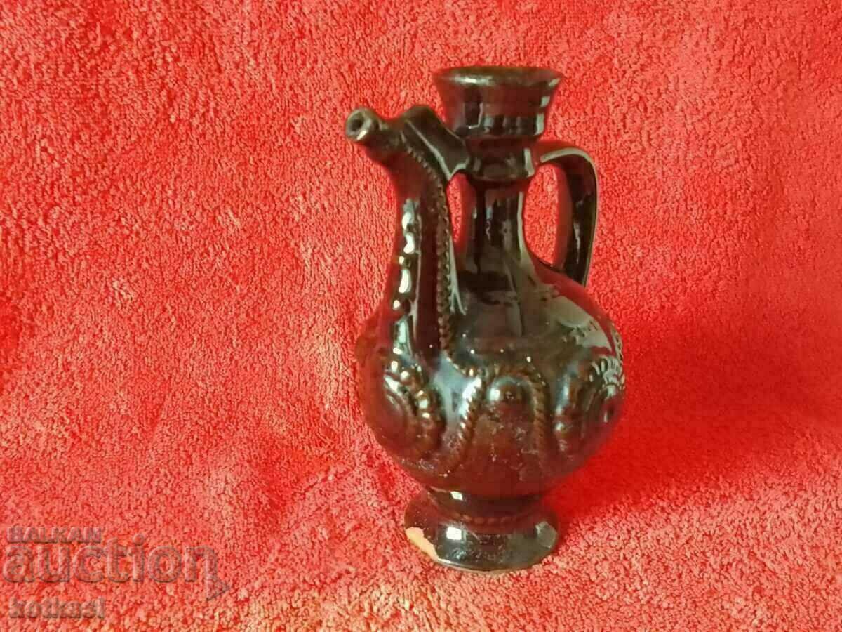 Old ceramic Pitcher Pavur glaze - 7 Old ceramic Pitcher Pavur glaze - 7