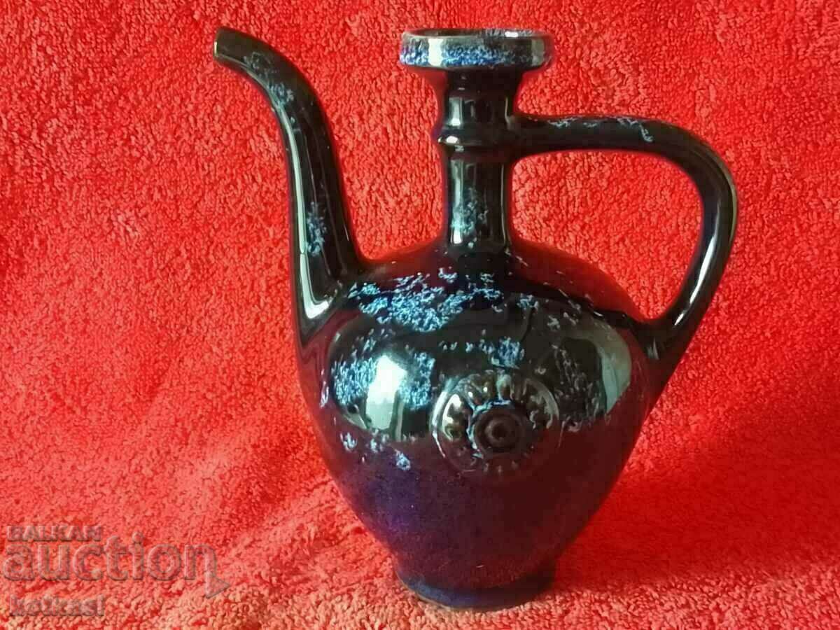 Old ceramic Pitcher Pavur glaze - 7 Old ceramic Pitcher Pavur glaze - 7