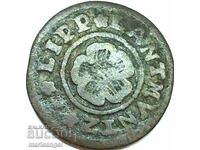 3 pfennig Lippe Germania 1700-1718 - rar