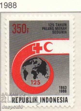 1988. Indonesia. 125th anniversary of the Red Cross.