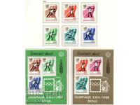 1988 Ινδονησία. Ολυμπιακοί Αγώνες - Σεούλ, Νότια Κορέα + 4 μπλοκ