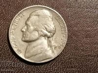 1956 5 cent D USA