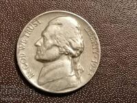 1955 5 cent D USA