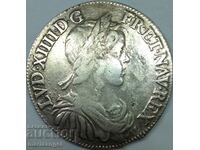 1/2 ECU 1652 France Louis XIV Limoges Silver