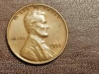 1955 год 1 цент  САЩ