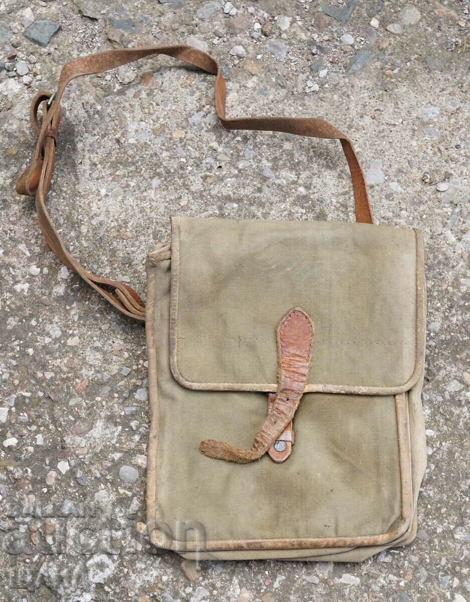 Old Military bag for secret maps and documents