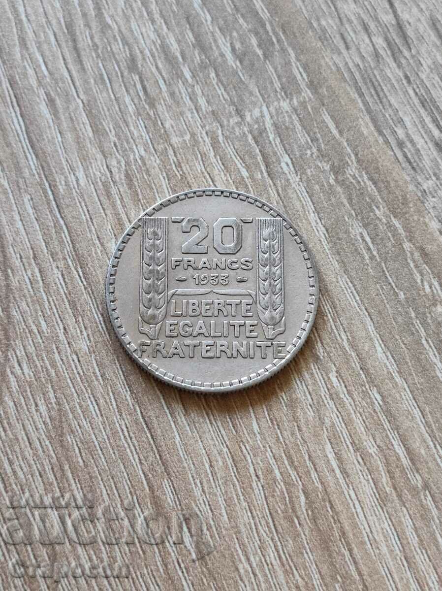 20 de franci 1933 Franta