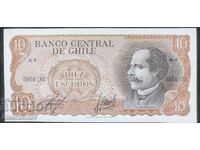 10 ескудос Чили, 10 escudos Chili, UNC, 1967 г.