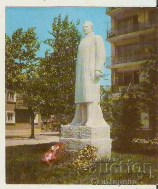 Κάρτα Βουλγαρίας Μνημείο Berkovitsa στον Emil Markov*