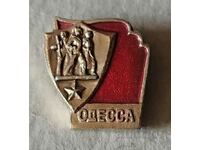 Ecuson retro metal emailat - Odesa