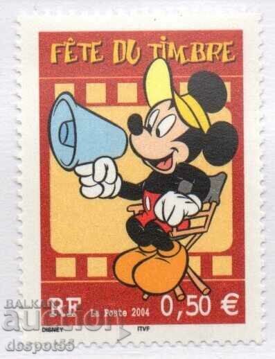 2004. Franţa. Târg de timbre poștale - Topolino.