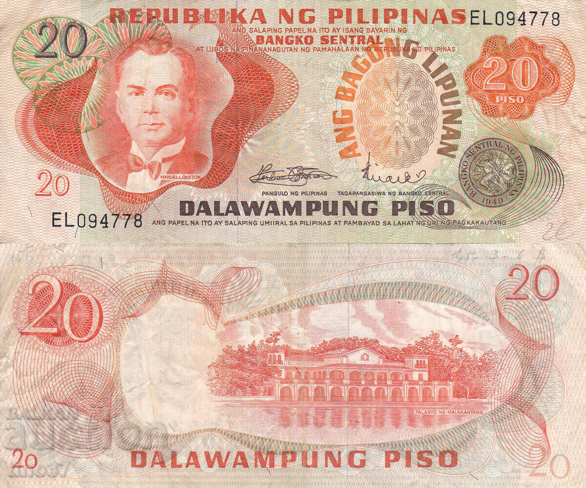 tino37- FILIPINE - 20 PESOS - 1970