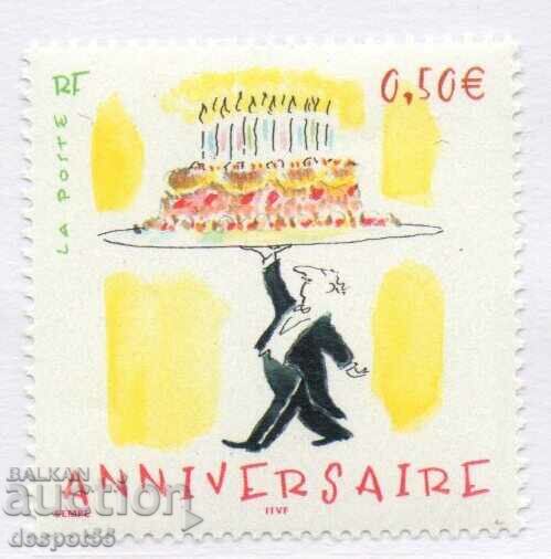2004. Γαλλία. Γραμματόσημο - για γενέθλια.