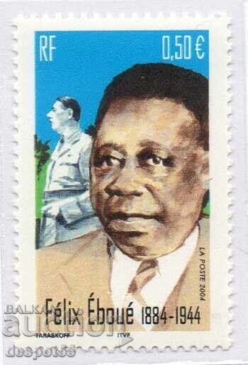 2004. France. 120 years since the birth of Felix Eboue.