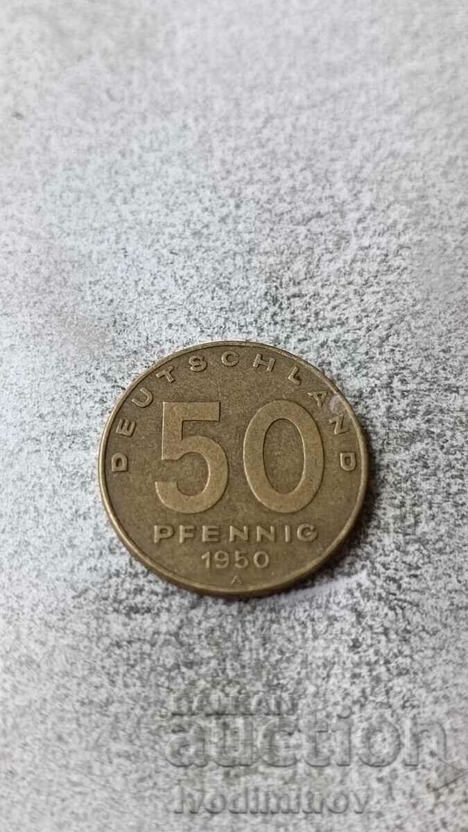 Германия 50 пфенинга 1950 A
