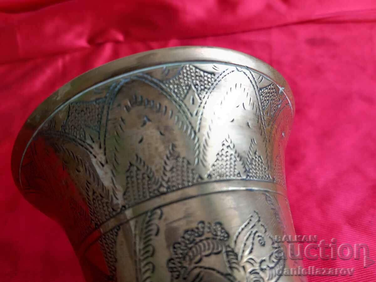Auction  Rare Old Bronze PERSIAN Dish, Vase