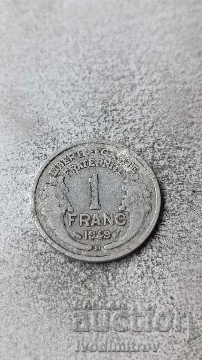 Франция 1 франк 1949 B