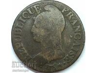 Γαλλία 5 centimes 1799 LAN 8 Γαλλία Προξενείο Ναπολέοντα