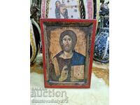 Lovely old antique hand painted icon