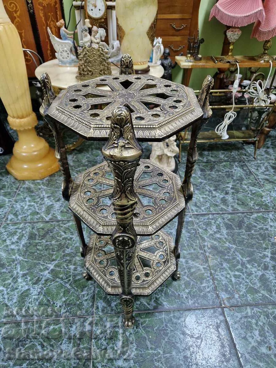 A wonderful antique tri-level coffee table