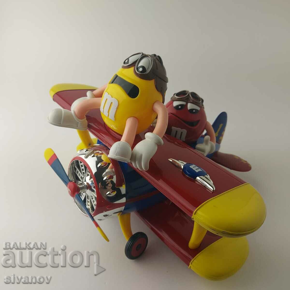 Old Airplane M&Ms Candy Dispenser #5538