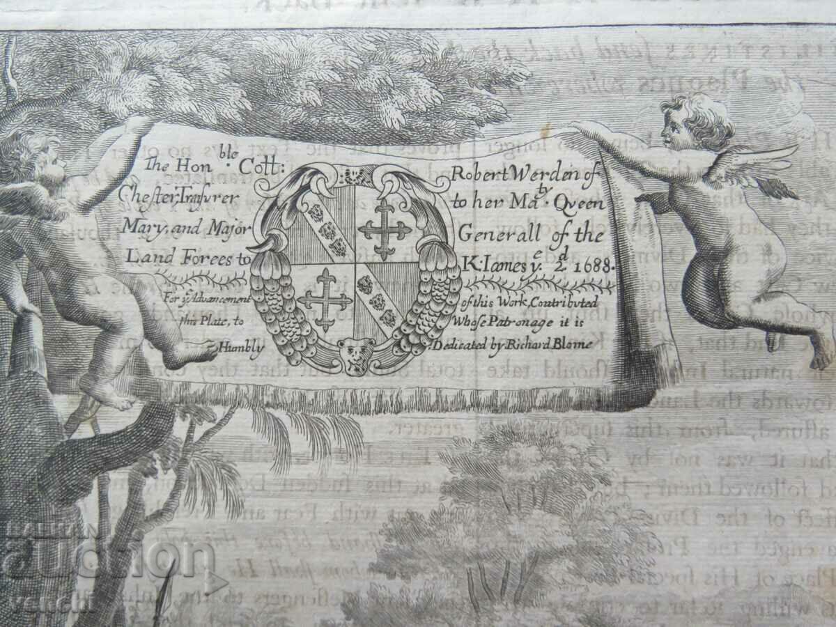 Auction 1701 - ENGRAVING - The Ark Sent Back - ORIGINAL Auction 1701 - ENGRAVING - The Ark Sent Back - ORIGINAL